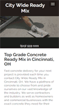 Mobile Screenshot of citywidereadymix.com