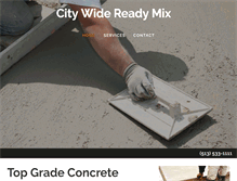 Tablet Screenshot of citywidereadymix.com